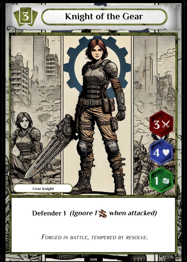 Gear Knight sample card 2