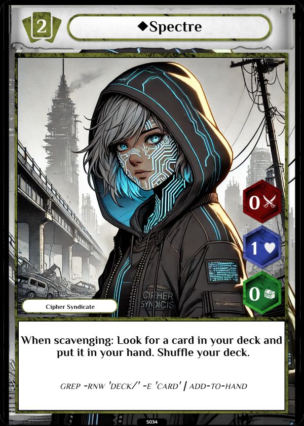 Cipher Syndicate sample card 2