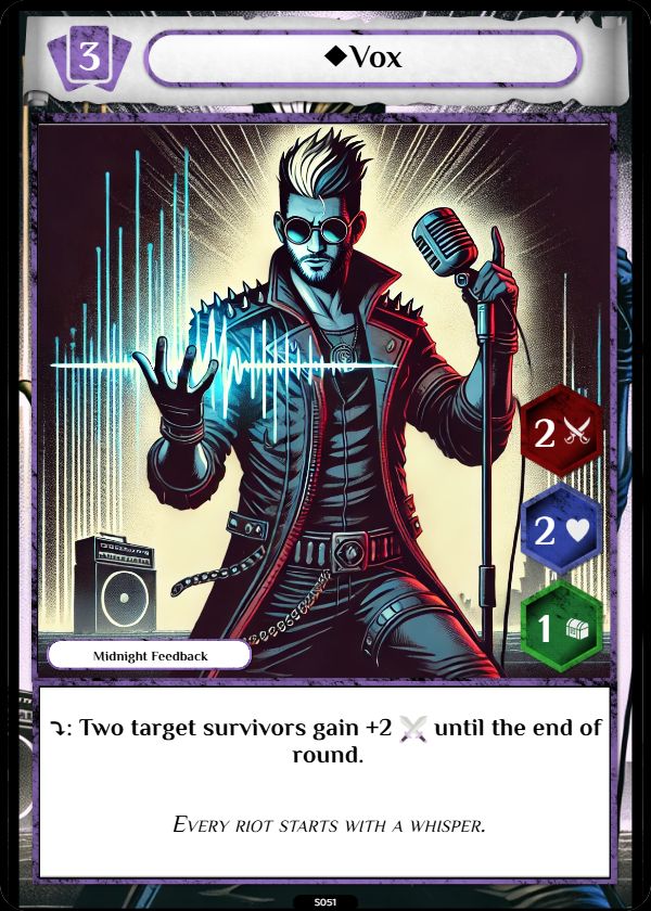 Midnight Feedback sample card 1