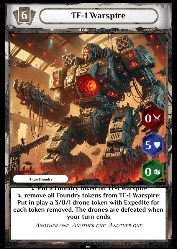 Titan Foundry sample card 1