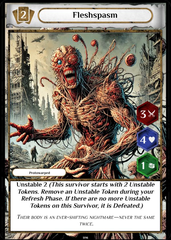 Protowarped sample card 1