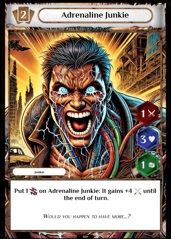 Junkie sample card 1