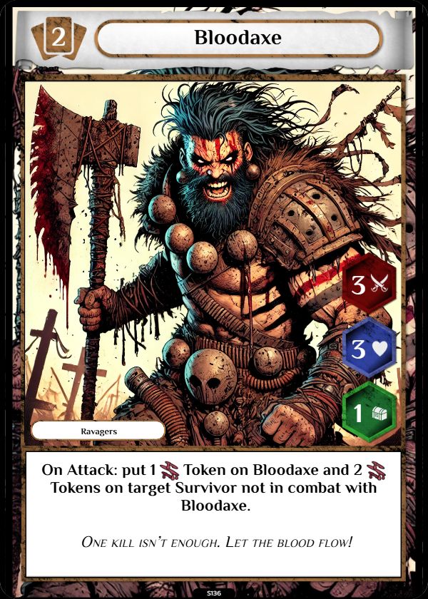 Ravagers sample card 1