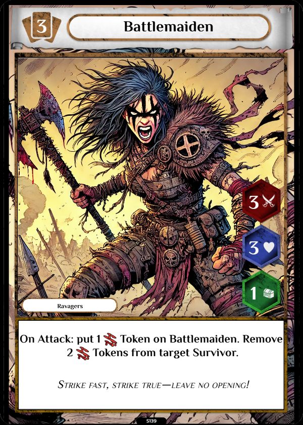 Ravagers sample card 2